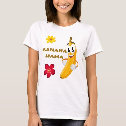 Bananenmama voor Moederdag T-shirt (Voorkant)