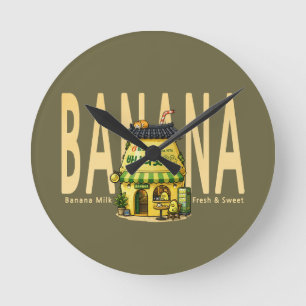 bananenmelk café wandklok