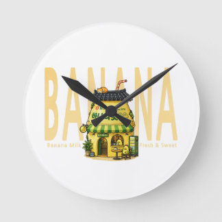 bananenmelk café wandklok
