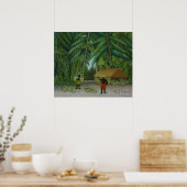 Bananenoogst, beroemd schilderij poster (Keuken)