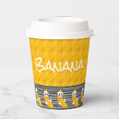 Bananenpapierkop Papieren Bekers (Achterkant)