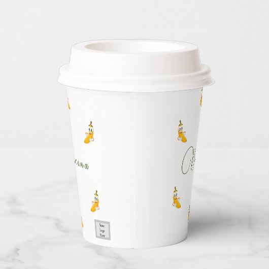 Bananenpapierkop Papieren Bekers (Rechts)