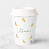 Bananenpapierkop Papieren Bekers (Voorkant)