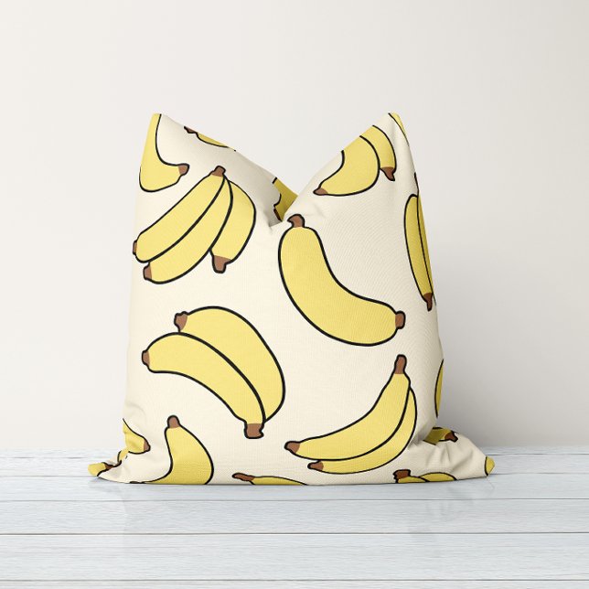Bananenparade Botergeel Kussen (Creator heeft geüpload)