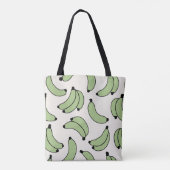 Bananenparade Sage Groen Tote Bag (Achterkant)