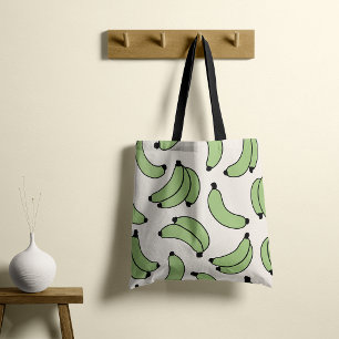 Bananenparade Sage Groen Tote Bag