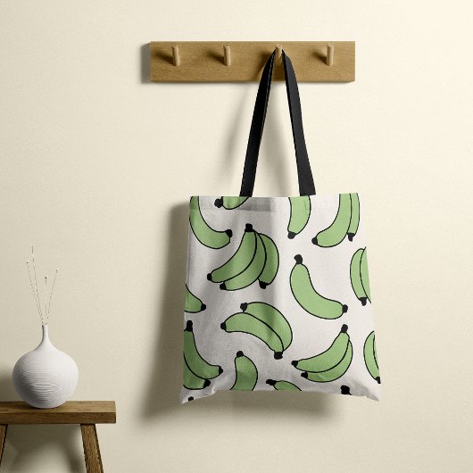 Bananenparade Sage Groen Tote Bag