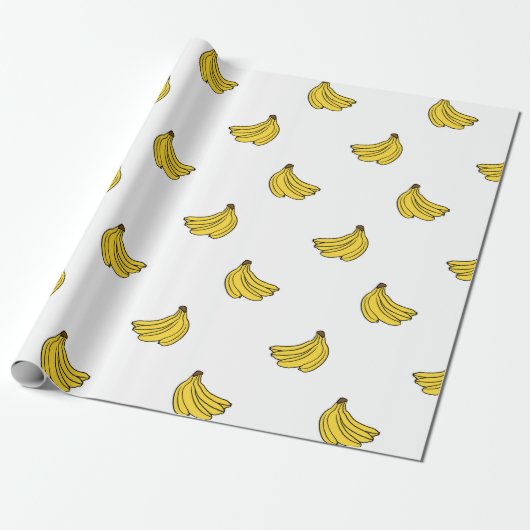 Bananenpatroon 1 cadeaupapier (Uitgerold)