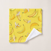 Bananenpatroon 4 bad handdoek (Wasdoekje)