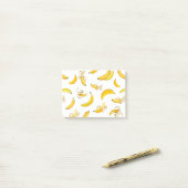 Bananenpatroon 4 post-it® notes (Op bureau)