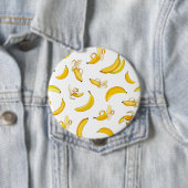 Bananenpatroon 4 ronde button 4,0 cm (In situ)