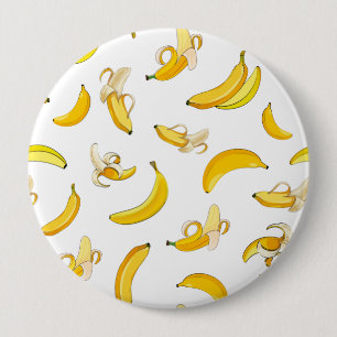 Bananenpatroon 4 ronde button 4,0 cm