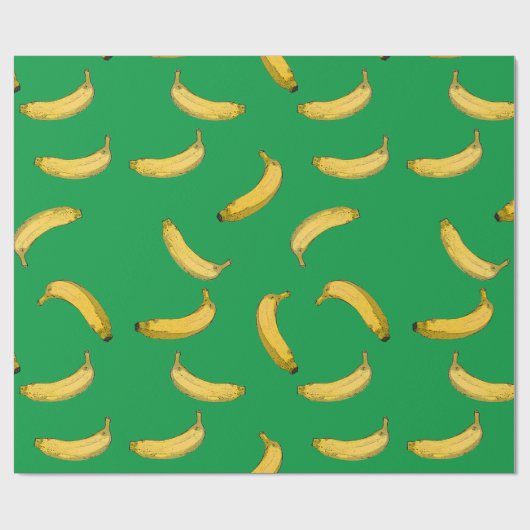 bananenpatroon cadeaupapier (Vlak)