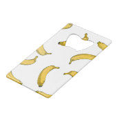 bananenpatroon creditkaart flessenopener (Voorkant Gekanteld)
