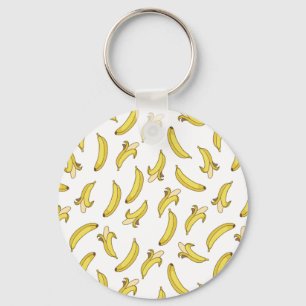 Bananenpatroon Gedrukte Sleutelhanger
