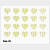 Bananenpatroon. Hart Sticker (Vel)
