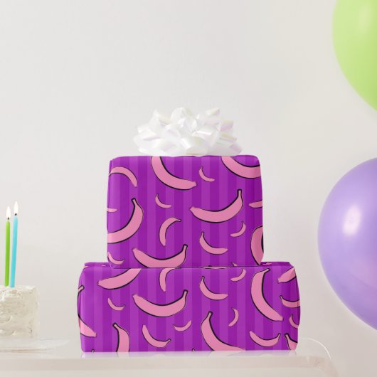 Bananenpatroon Inpakpapier (Feestgeschenken)