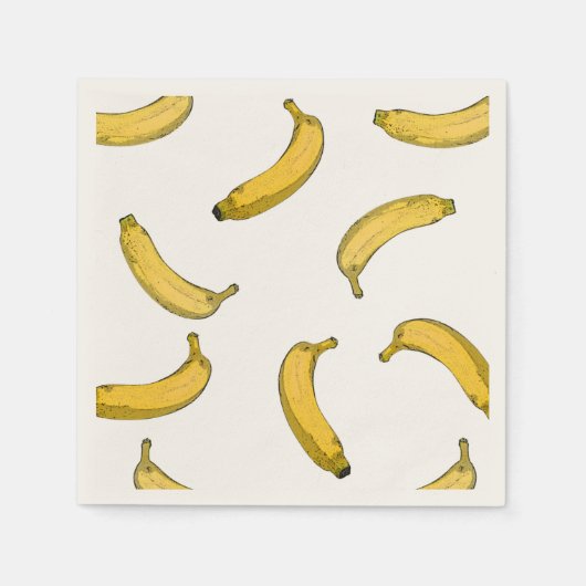 bananenpatroon servetten (Voorkant)