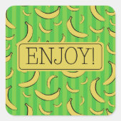 Bananenpatroon Sticker (Voorkant)