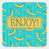 Bananenpatroon Sticker (Voorkant)