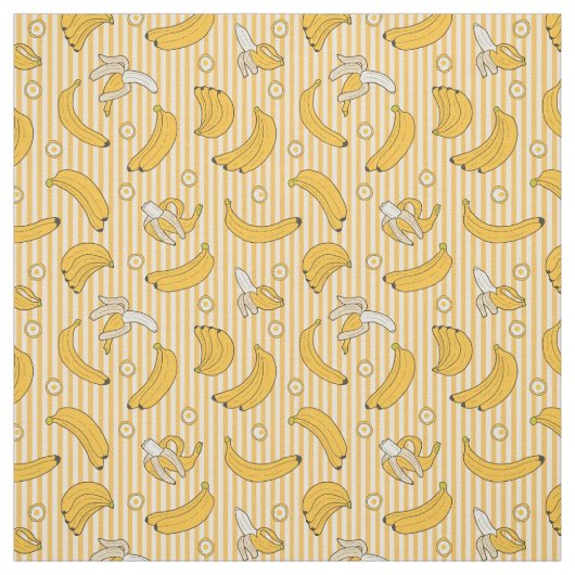 bananenpatroon stof (Swatch)