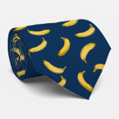 bananenpatroon stropdas (Opgerold)