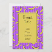 Bananenpatroon Uitnodiging (Voorkant)