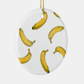 Bananenpatroonversie Keramisch Ornament (Rechts)
