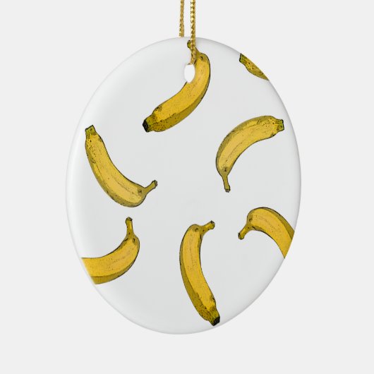 Bananenpatroonversie Keramisch Ornament (Rechts)