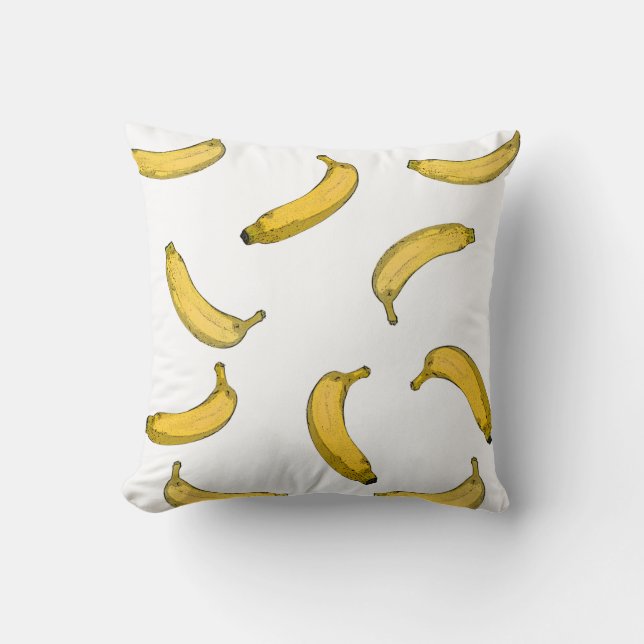 Bananenpatroonversie Kussen (Voorkant)