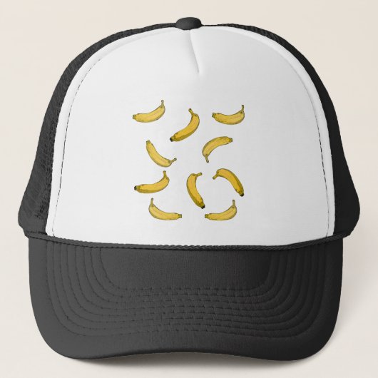 Bananenpatroonversie Trucker Pet (Voorkant)
