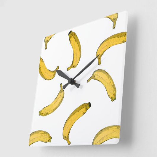 Bananenpatroonversie Vierkante Klok (Hoek)