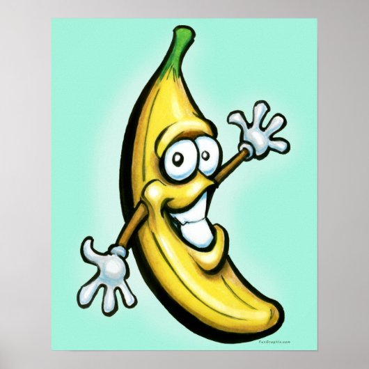 Bananenposter Poster (Voorkant)