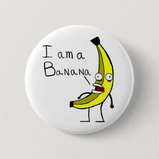 bananenregel ronde button 5,7 cm (Voorkant)