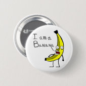 bananenregel ronde button 5,7 cm (Voorkant /achterkant)