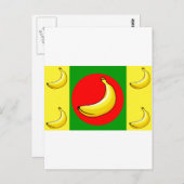 Bananenrepubliek Vlag Briefkaart (Voorkant / Achterkant)