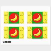 Bananenrepubliek Vlag Rechthoekige Sticker (Vel)