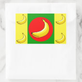 Bananenrepubliek Vlag Rechthoekige Sticker (Tas)