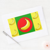Bananenrepubliek Vlag Rechthoekige Sticker (Envelop)