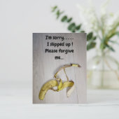 Bananenschil postkaart (Staand voorkant)