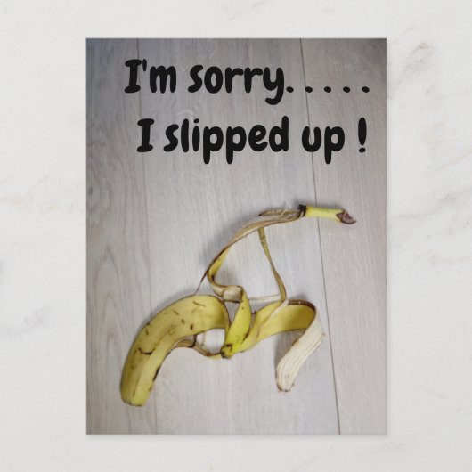 Bananenschil postkaart (Voorkant)