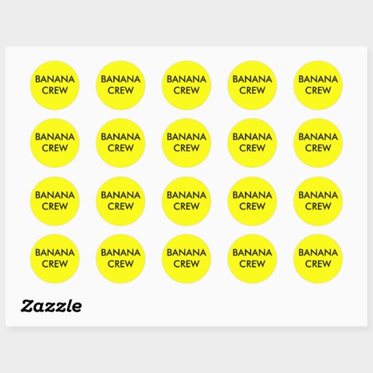 BANANENSCHIP RONDE STICKER (Vel)