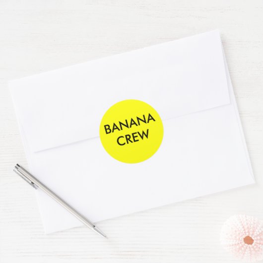 BANANENSCHIP RONDE STICKER (Envelop)