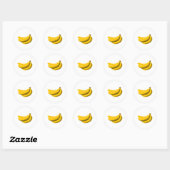 Bananensmaak Ronde Sticker (Vel)