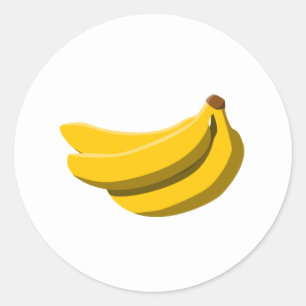 Bananensmaak Ronde Sticker