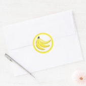 Bananensmaakcirkel sticker labels (Envelop)