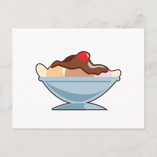 bananensplit briefkaart (Voorkant)