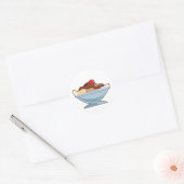 bananensplit ronde sticker (Envelop)