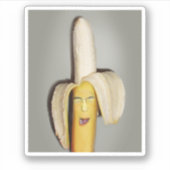 Bananensplitshoofdpijn Sticker (Voorkant)