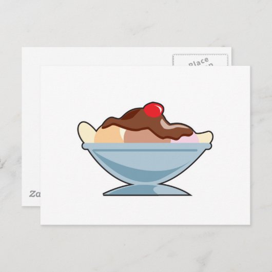 bananensplitsing briefkaart (Voorkant / Achterkant)